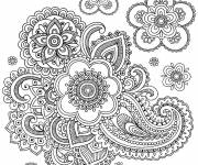 Coloriage Adulte Anti-Stress avec fleurs