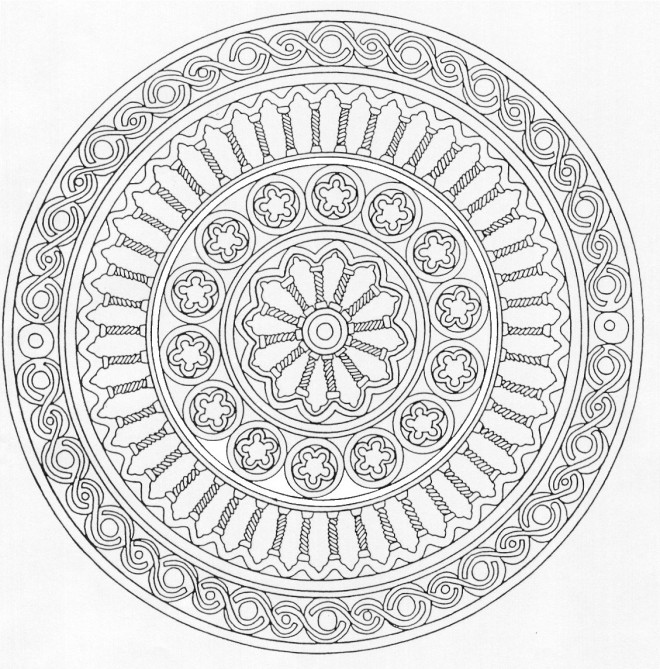 Coloriage Adulte Mandala à télécharger