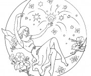 Coloriage Mandala Ange Adulte