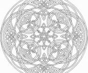 Coloriage Mandala art relaxant