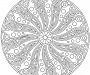 Coloriage Mandala des Cercles