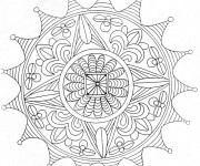 Coloriage Mandala Difficile adulte