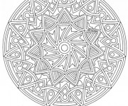 Coloriage Mandala Difficile artistique