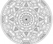 Coloriage Mandala Difficile forme