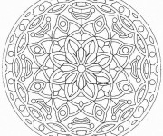 Coloriage Mandala Difficile printemps