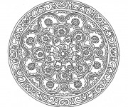 Coloriage Mandala Fleurs du Printemps