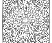 Coloriage Mandala pour les Difficile pour les grands