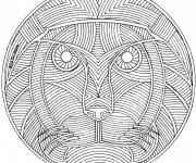 Coloriage Mandalas Difficile Animaux