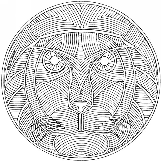 Coloriage Mandalas Difficile Animaux Dessin Gratuit à Imprimer