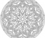Coloriage Mandalas Difficile Anti-Stress