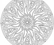Coloriage Mandalas Difficile Art Th&eacute;rapie