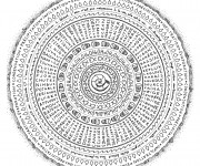 Coloriage Mandalas Difficile Coquille