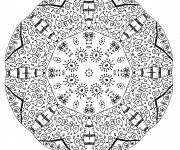 Coloriage Mandalas Difficile pour relaxer