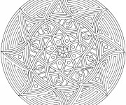 Coloriage Mandalas Difficile pour se d&eacute;tendre