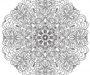Coloriage Mandalas Difficile Th&eacute;rapeutique