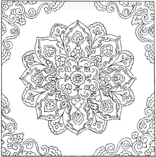 Coloriage Difficile Mandala Fleuri Pour Adulte Dessin