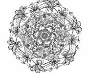 Coloriage Mandala complexe pour les grands