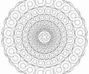 Coloriage et dessins gratuit Mandala Difficile Infinité à imprimer
