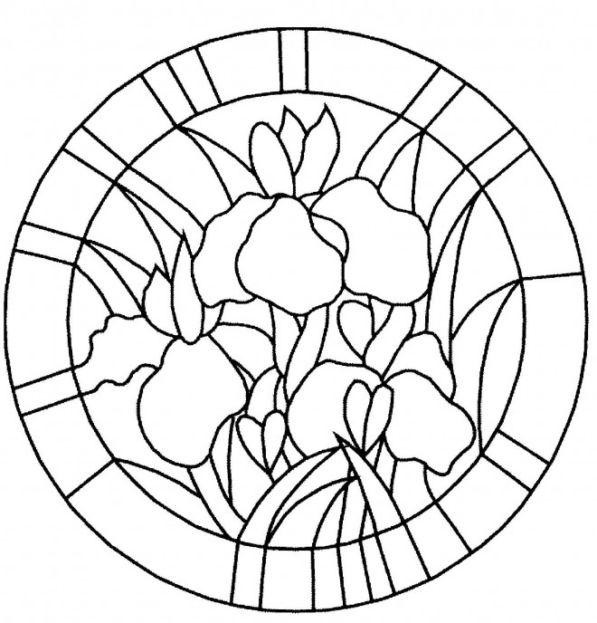 Coloriage et dessins gratuits Mandala Fleur stylisé à imprimer