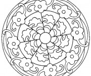 Coloriage Mandala Fleurs En Ligne