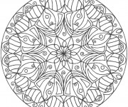 Coloriage Mandala Fleurs pour les Grands