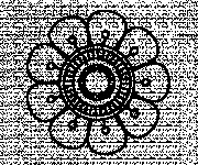 Coloriage Mandala Petite Fleur