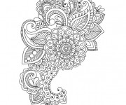 Coloriage Mandalas Fleurs &agrave; d&eacute;couper
