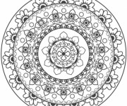 Coloriage Mandalas Fleurs pour se détendre