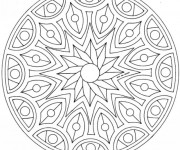 Coloriage Adulte Mandala Décoration