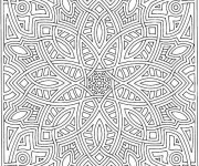 Coloriage Mandala Difficile en ligne