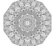 Coloriage Mandala Difficile maternelle