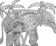 Coloriage Mandala &Eacute;l&eacute;phant
