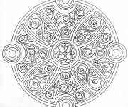 Coloriage Mandala maternelle