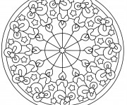 Coloriage Mandala Noel &agrave; colorier
