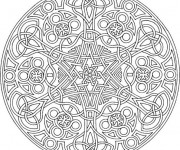 Coloriage Mandala relaxant