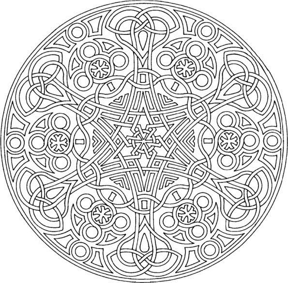 Coloriage et dessins gratuits Mandala relaxant à imprimer