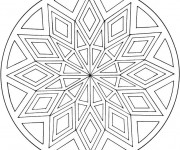 Coloriage Mandalas centralisé