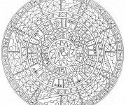 Coloriage Mandalas Mayas