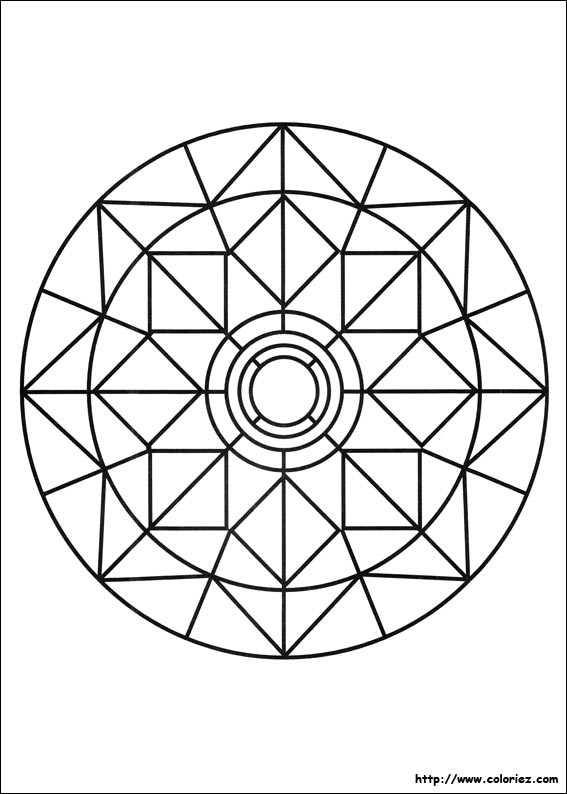 Coloriage Mandalas Paques Dessin Gratuit à Imprimer