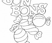 Coloriage Les Bonbons pour enfant