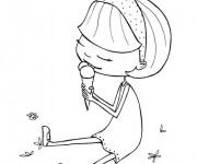 Coloriage Manger &agrave; colorier