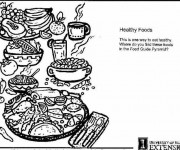 Coloriage Repas nutritif