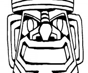 Coloriage Masque Afrique originale
