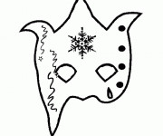 Coloriage Masque de Carnaval de Venise