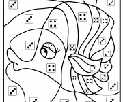 Coloriage et dessins gratuit Magique Maternelle de poisson à imprimer