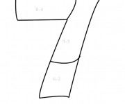 Coloriage Math&eacute;matique Num&eacute;ro Sept