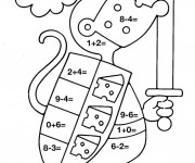 Coloriage Math&eacute;matique Soldat