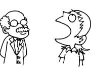 Coloriage Bouche ouverte chez le docteur