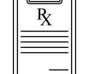 Coloriage Carnet d'ordonnances m&eacute;dicales