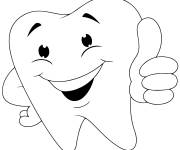 Coloriage Dent souriante